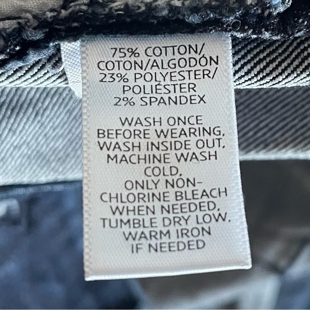 Loft Curvy Crop Jeans Pants Women’s 12 Dark Wash Blue Casual Boho Stretch EUC - Picture 9 of 10